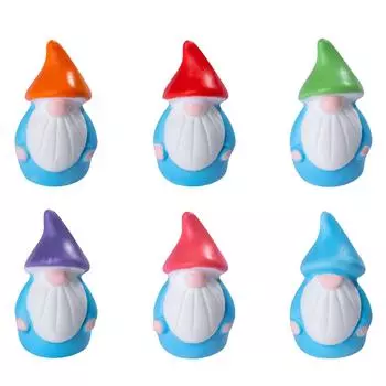 Dwarf Statues, Interesting Decorative Small Statues, Ideal Gifts For Diy Garden Micro-landscape Ornaments One Size белый