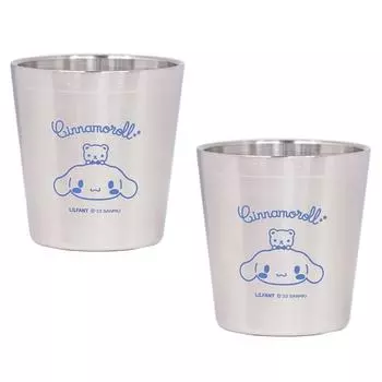 Двойная чашка Lilpang Cinnamoroll из нержавеющей стали, разные цвета, 2 шт.