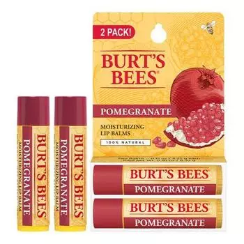 Двойная упаковка бальзама для губ с гранатом Burt s Bees (Бальзам для губ Burt s Bees с гранатом 4,25 г x 2)