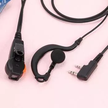 Двойной PTT K Walkie Talkie радио наушник гарнитура микрофон для Kenwood 888S TYT
