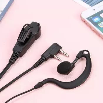 Двойной PTT K Walkie Talkie радио наушник гарнитура микрофон для Kenwood 888S TYT