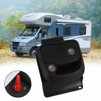 Двойной замок открытой двери RV Camper Trailer Входная дверь Замок Дверная защелка Ручка с ключами Аксессуары для кемпера