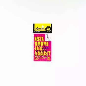 Двойные крючки Xesta Shore Jigging Assist, размер L (1/0) (8176)
