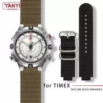 двухслойный нейлоновый ремешок для часов timex T2N721 T2N720 739 TW2T6300, ремешок 24*16 мм, ремешок для часов с винтом и инструментами