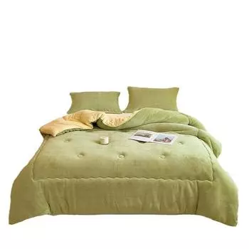 Двустороннее бархатное теплое зимнее одеяло 110X150cm Children s Quilt - About 1.5kg тусклый серый