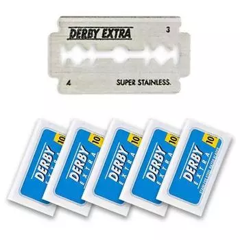 Двусторонние лезвия для бритвы DERBY Extra Classic, упаковка из 10 штук, 5 штук, корейские лезвия для бритвы