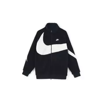 Двусторонняя куртка Nike Big Swoosh Boa черная мужская верхняя одежда BQ6546-011 XXL