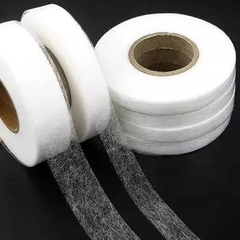 Двусторонняя нетканая клейкая ткань 1cm белый