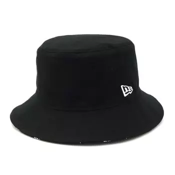 Двусторонняя панама BUCKET01 REV SCRIPT LOGO BLK [New Era] Черный/Логотип M/L