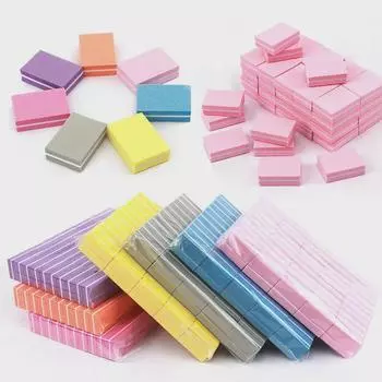 «Двусторонняя пилочка для ногтей Mini Tofu Block»: Полирует и придает форму ногтям 3.8*2.7*1.2cm