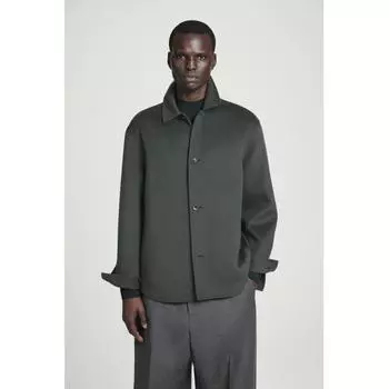 Двусторонняя шерстяная рубашка Cos Japan dark green/M