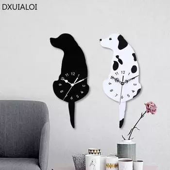 DXUIALOI креативные настенные часы с изображением медведя из мультфильма для детской комнаты, цифровые часы, домашний декор, настенные часы для гостиной