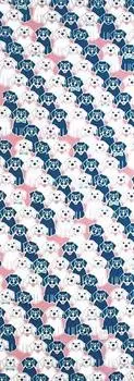 Dyeing Anbo Hand Towel Authentic Dyed Cotton Tokuoka Made in Japan 35cm x 100cm Doggie Red 100%