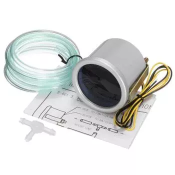 Dynoracing 2 52MM Turbo Boost Gauge 3 BAR Механический Белый Светодиодный Boost Gauge Дымчатая линза Датчик Boost BX101537