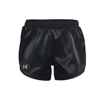 Дышащие спортивные тканые шорты Under Armour Fly By 2.0 Shine, женские плавки, черные 1361391-001 XS