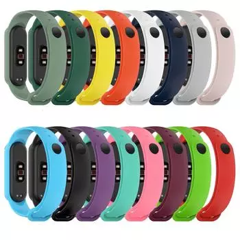 Дышащий ремешок для браслета умных часов Mi Band 5 5NFC 6 6NFC One size жёлтый