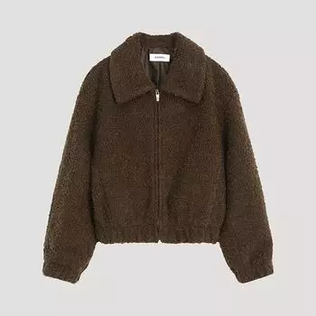 Джемпер на молнии с воротником-стойкой Shs Miss Bookle Swwjpo42010 dark gray/55