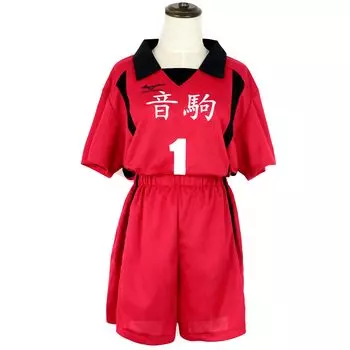 Джерси Косплей Костюм Аниме Haikyuu Косплей Фильм Униформа Джерси Nekoma Старшая Школа Karasuno Волейбольный Клуб Фирма Волейбольный Клуб Униформа красный