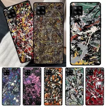 Джексон Поллок Бесплатная форма картина чехол для Samsung Galaxy A51 A71 A50 A70 A33 A53 A73 A12 A22 A32 A52 A72 A21S A52S крышка Samsung A41