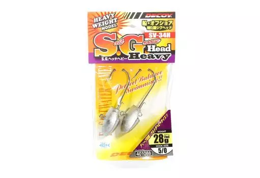 Джиг-головка Decoy SV-34H Salt Groove SG Размер 5/0, 28 грамм (1088)