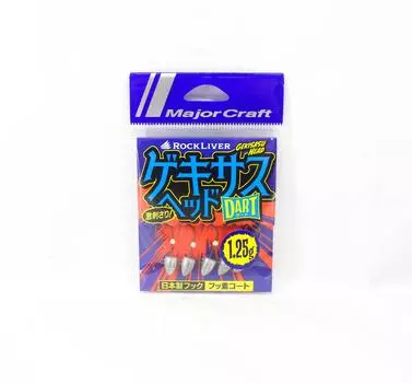 Джиг-головка Major Craft Rock Liver Gekisasu GSHEAD-DRT-1,25 г 5 шт./упаковка (8139)