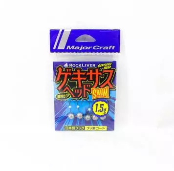 Джиг-головка Major Craft Rock Liver Gekisasu GSHEAD-SWM-1,5 г 5 шт./упаковка (8054)