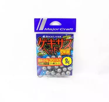 Джиг-головка Major Craft Rock Liver Gekisasu GSHEAD-OTK-3g 20 шт./упаковка (8276)