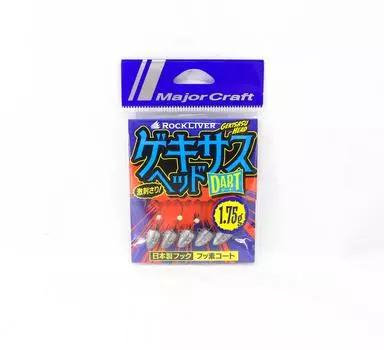 Джиг-головка Major Craft Rock Liver Gekisasu GSHEAD-DRT-1,75 г 5 шт./упаковка (8153)