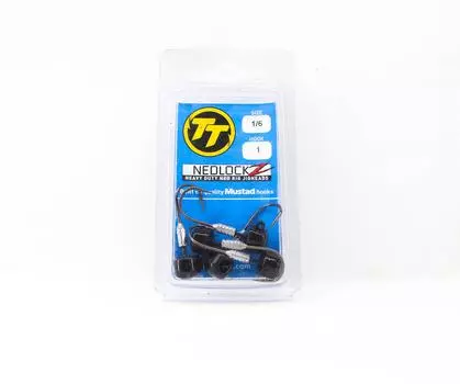 Джиг-головка Tackle Tactics TT Nedlockz HD, черная, 1/6 унции, 1 5 шт./упаковка (7458)