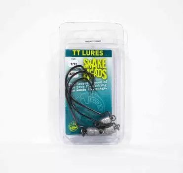 Джиг-головка Tackle Tactics TT Snake Head 1/12 oz 4/0 XH 3 шт. в упаковке (0596)
