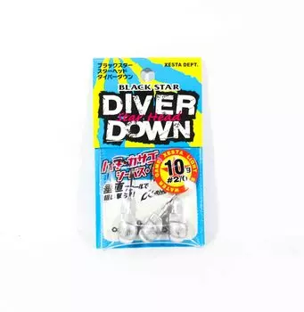 Джиг-головка Xesta Black Star Head Diver Down 10 грамм, размер крючка 2/0 (0858)