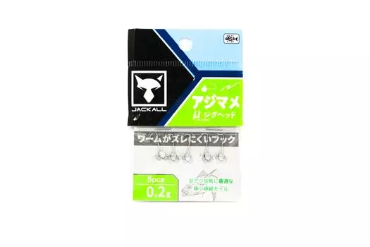 Джиг-головки Jackall Aji Mame Micro 0,2 г Размер 8 5 шт. (1738 г.)