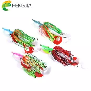 Джиговые крючки HENGJIA со свинцовой головкой, спиннербейты, мягкие приманки для личинки, комплект из 4 шт.