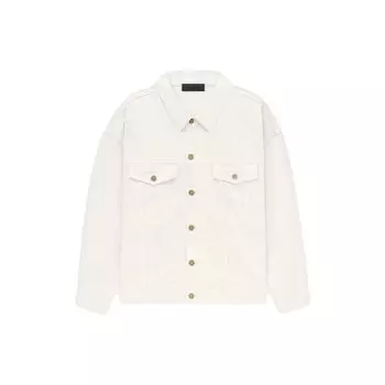 Джинсовая куртка Fear of God Essentials Cloud Dancer Мужская верхняя одежда кремовая 202BT234271F XL