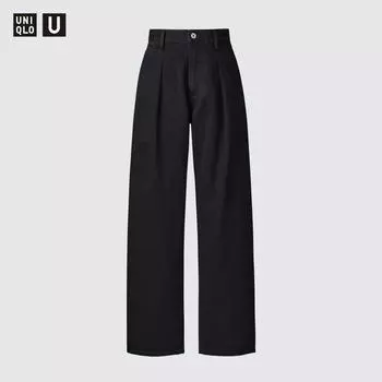 Джинсовые брюки UNIQLO с подворотами