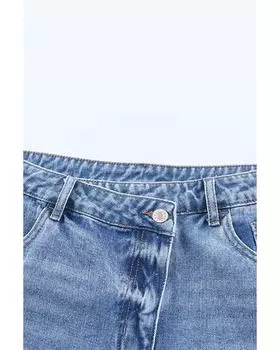 Джинсовые шорты Azura Exchange Crossover Waist 12 US небесно-голубой
