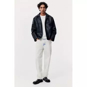 Джинсы свободного кроя HM Blue White 28/30