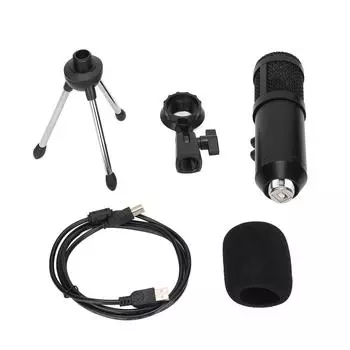 E102 USB-микрофон 192 кГц 24 бит компьютерный конденсаторный микрофон со штативом для Windows
