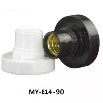 E14 Lamp Holder Base Accessories Fixing Base Flat Base белый
