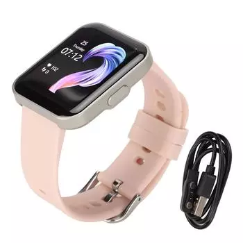 E21 Smartwatch Спортивные часы для отслеживания фитнеса Шагомер Монитор сна с 1,69-дюймовым IPS-цветным дисплеем розовый