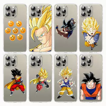 E-31 Goku Case for Samsung A04S A05 A14 A06 A51 A15 A16 A12 S20 S21 S24 Ultra A55 A54 OPPO Reno 8 5 A22 A23 A25 A35 A34 A52 A11 OPPO A15s пламенный