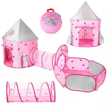 EagleStone Ball Pool Indoor Ball Tunnel Детская палатка Игрушка Детская секретная база Игровое оборудование для помещений Детский домик Набор с сеткой Дышащий Складной