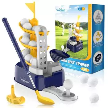 EagleStone Golf Toy Детский набор для гольфа Игра в помещении Практика гольфа Спортивная игрушка на открытом воздухе 15 мячей Тренажер для мини-гольфа Родитель и ребенок Домашнее использование Семейный спорт