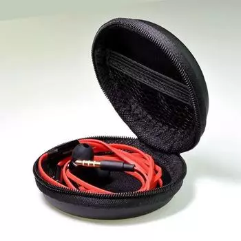 Earphone Bag Bluetooth Headset Package Earphone Bag Headset Storage Box Data Cable Storage Box Round Storage Bag 1/2/3 Pack