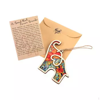 Easter Basket Stuffing Elephant Ornament Gift with Card for Friends оранжевый
