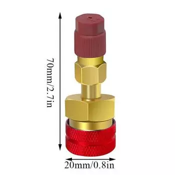 Easy Disassembly For AC System Diagnostic Car A/C Conversion Kit A/C Charging Adapter Ergonomic Knurled Grip Leak-proof CHINA