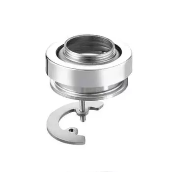 Easy To Install General Use Faucet Base Time Save Stainless Steel Faucet Mount Upgrades for Kitchen & Bathroom Sinks серебряный