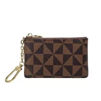 Easy To Match Printed Coin Purse Coin Bag Women s Small Purse Short Clutch Key Bag Simple Mini