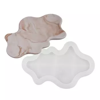 Easy to Use Silicone Mold Creating Decorative Trays Moulds with Unique Waves Shape Suitable for Gifting Hand-Making