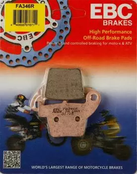 Ebc Fa346R 2004-2020 Honda CRF 250 X Совместимая задняя тормозная колодка спеченная колодка
